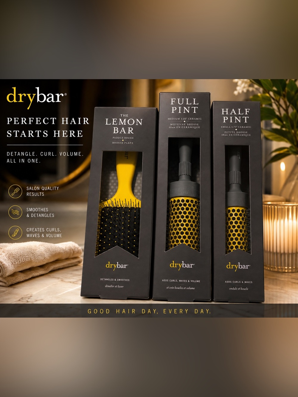 Drybar 3 brushes